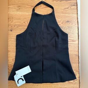 Commense Black Halter Top size Medium New with tags NWT
